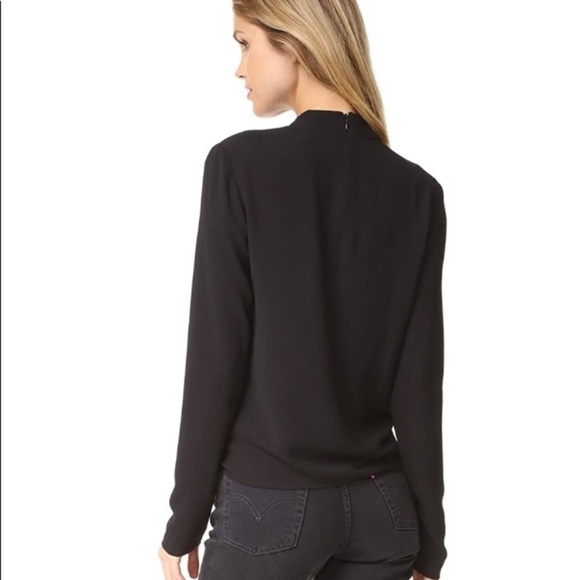 WAYF V neck blouse with choker wrap style long sleeves Size XS - Picture 9 of 17